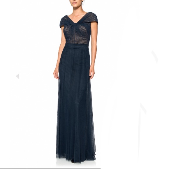 Tadashi Shoji Dresses & Skirts - Tadashi Shoji dark blue tulle twist dress